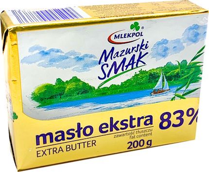 Boter 83% vet (Polen) / Масло Сливочное 83% жирн.(Польша)