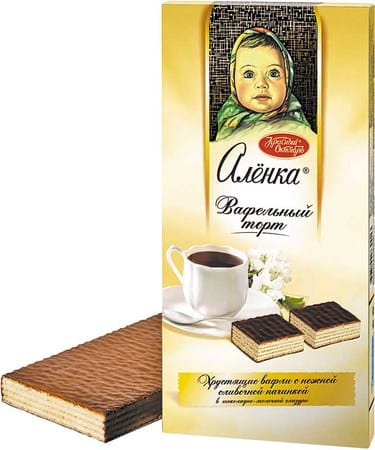 Вафельный торт "Аленка"