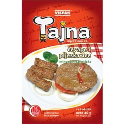 Kruidenmix Tajna voor cevapcici, gehaktballen, hamburgers