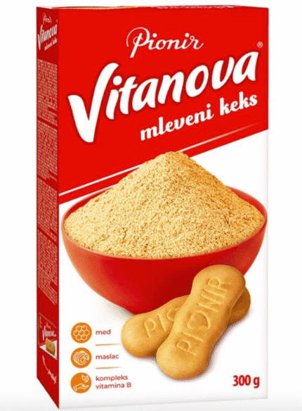 Pionir Vitanova Дробленое печенье с медом / Vitanova mleveni keks