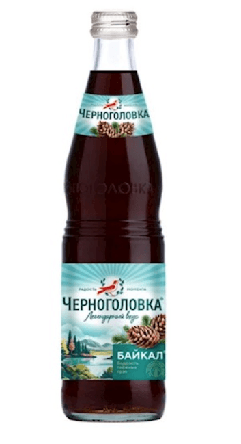 Chernogolovka frisdrank "Baikal" in een glazen fles