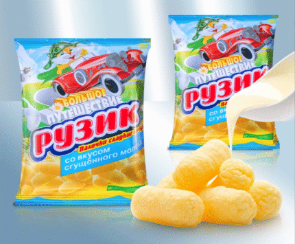 Кукурузные палочки Рузик со вкусом сгущенки