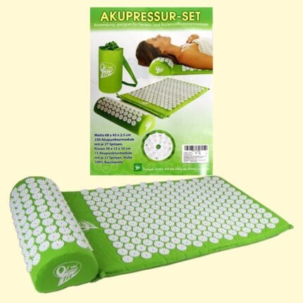 Acupuncture mat with cushion