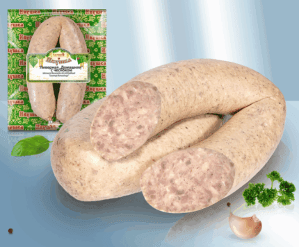 Zelfgemaakte leverworst met knoflook