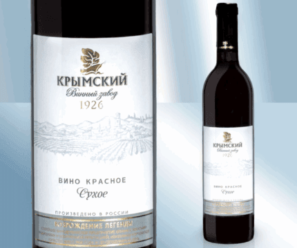 Вино Крымское, красное, сухое