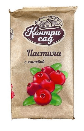 Пастила на пектине клюквенная "Кантри сад"