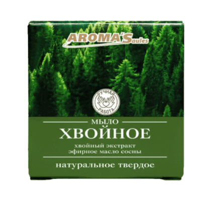 AROMA'Saules Твердое мыло натуральное Хвойное