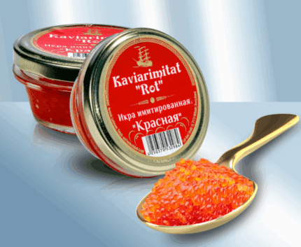 Rode kaviaarimitatie uit bruinalgenextract