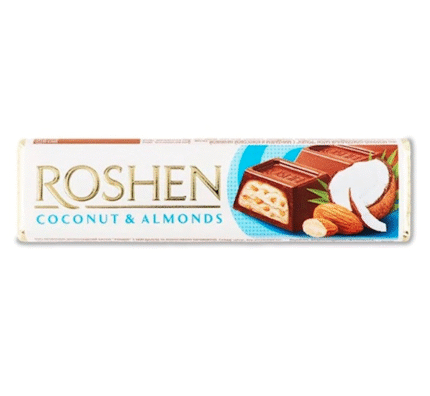 Roshen amandel-kokos chocolade reep