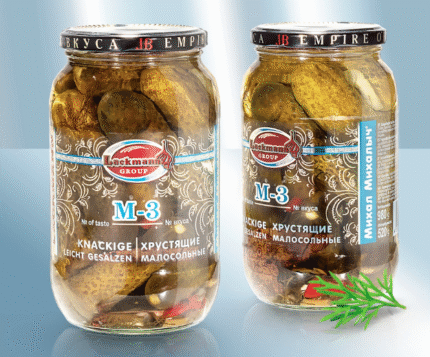 Cucumbers M-3, crispy pickled