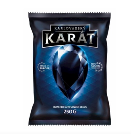 Karat geroosterde zwarte zonnebloempitten