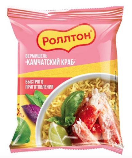 Rollton Noedels met Kamtsjatka krab